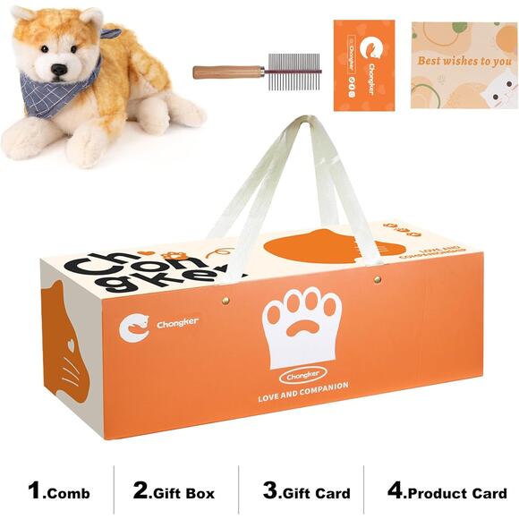 Puppy Stuffed Animal Soft Plush Toy Cute Dog Plush Shiba Inu Gift for Kids - Picture 4 of 9